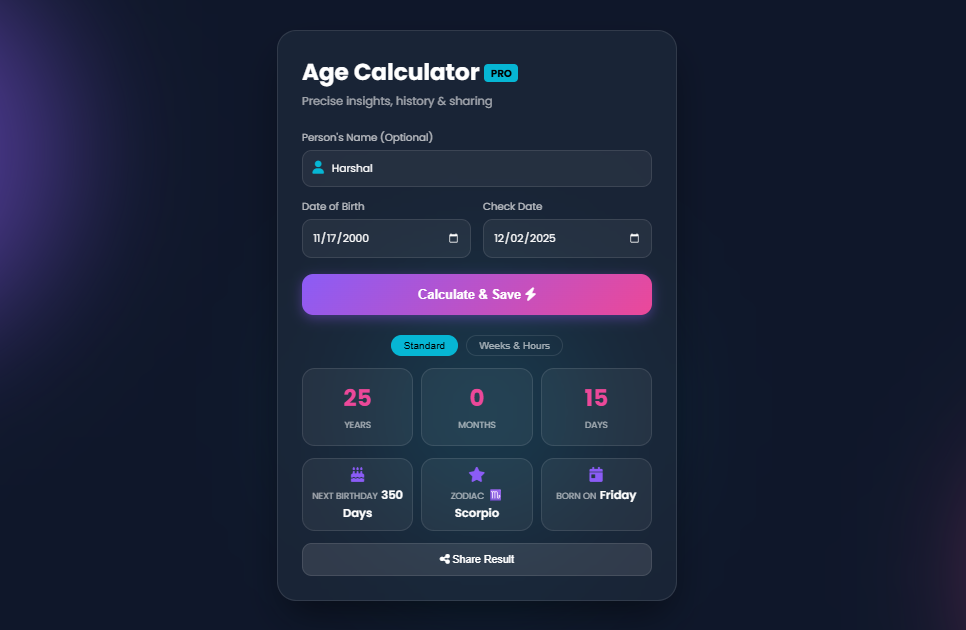 Harshal | Portfolio Website